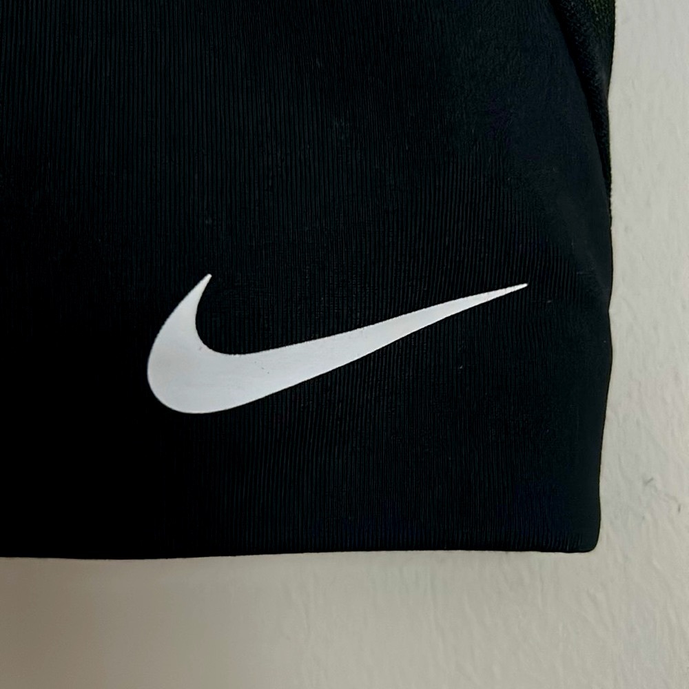 Nike Dri-fit Black/Volt Sports Bra with Cutout - S - Picture 2 of 7